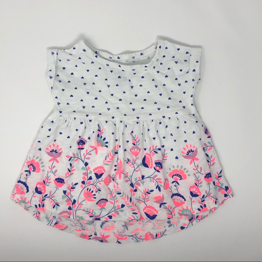 Oshkosh Hearts and Flowers Tee